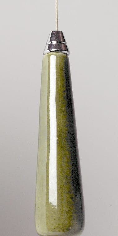 Olive Green Hand Painted Bathroom Light Pull