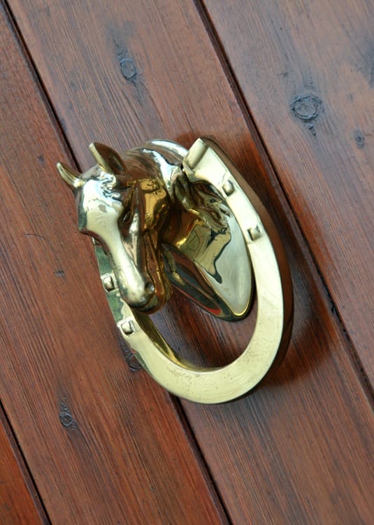 Brass Horse Shoe Door Knocker