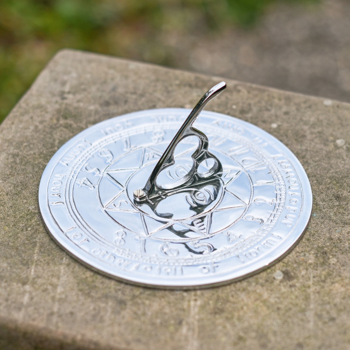 'Apollo' Sundial In Bright Chrome