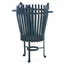 Viking Stainless Steel Log Burner In Black