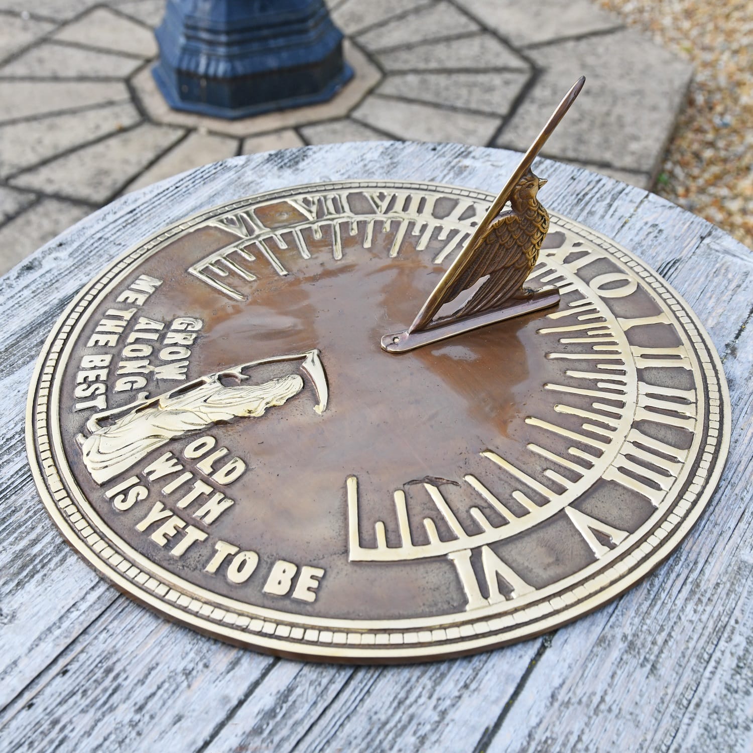 Brass 'Grim Reaper' Sundial