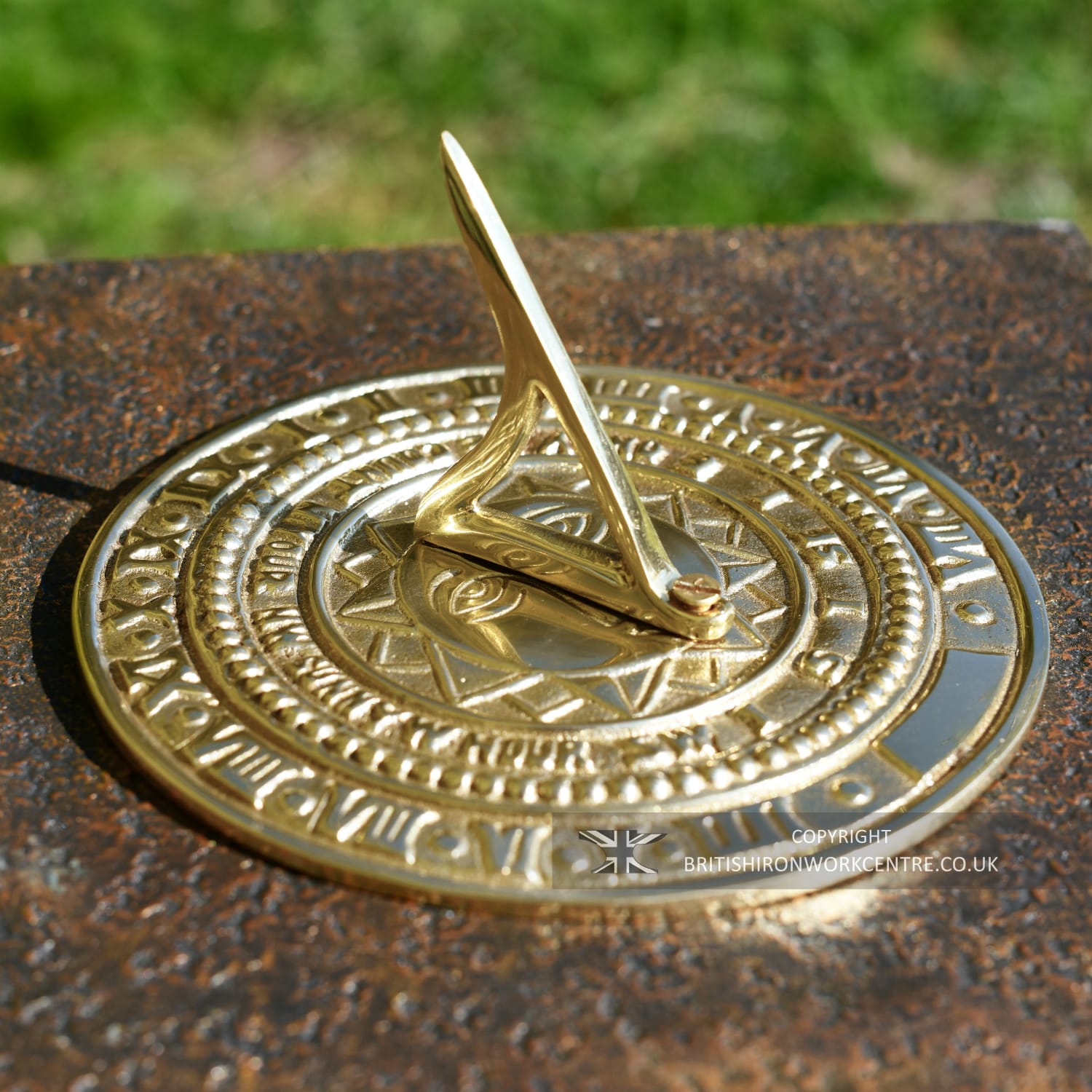 'Solar Serenity' Sundial In Polished Brass