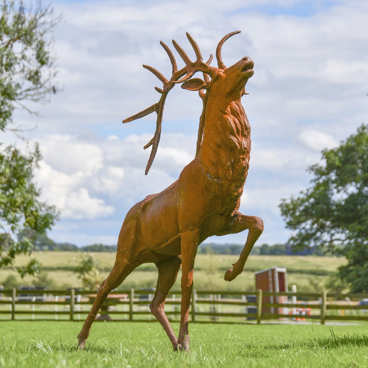 'Balfour Glen' Stag Cast Iron Garden Sculpture