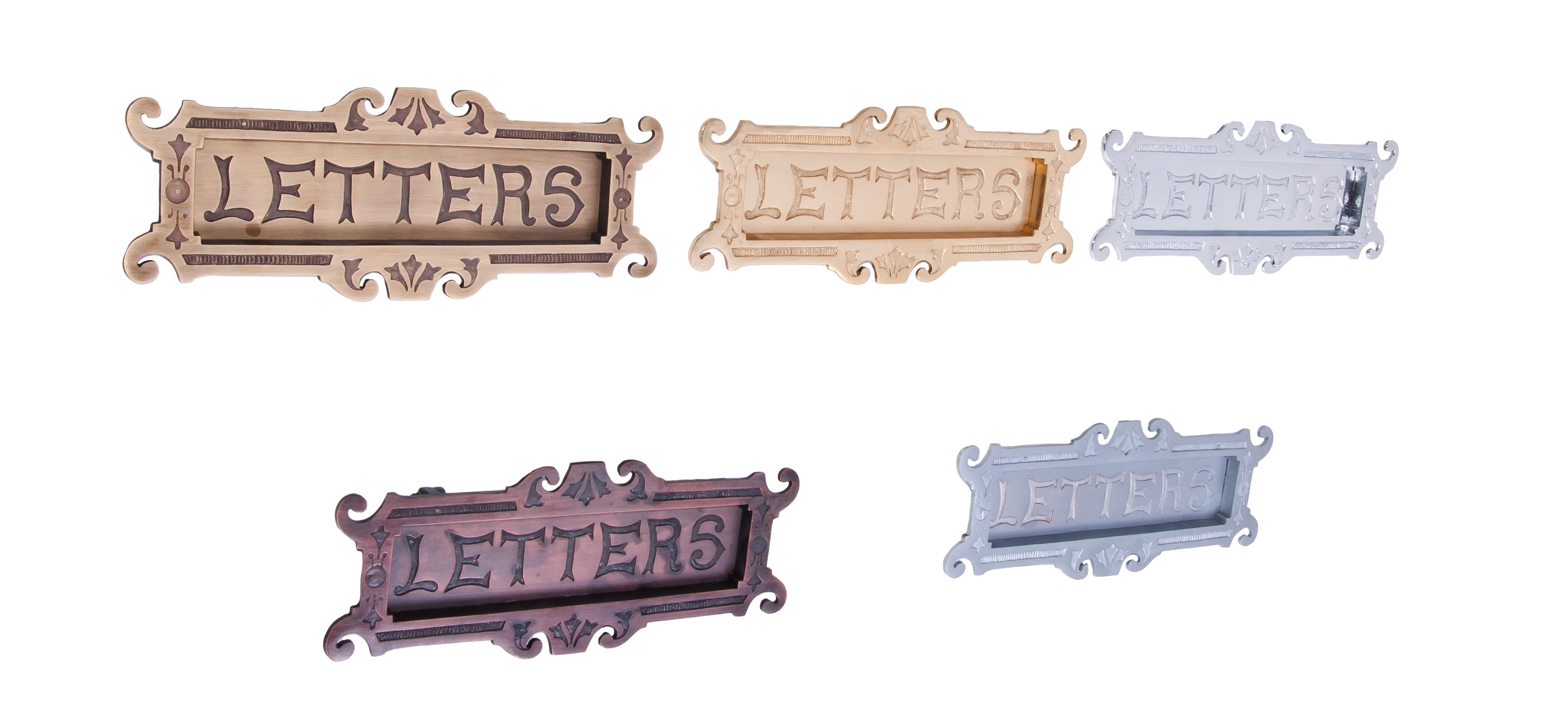Harrow Park Scroll Letter Plate
