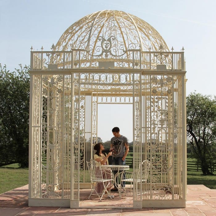The "Royal Alexandria" Cream Iron Gazebo