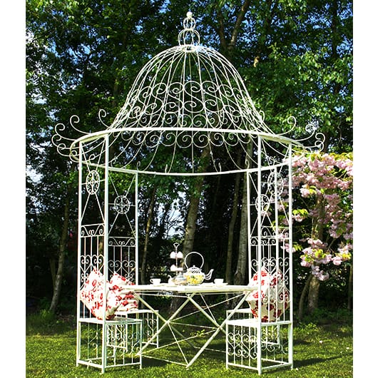 'St Rimini' Garden Gazebo-Cream