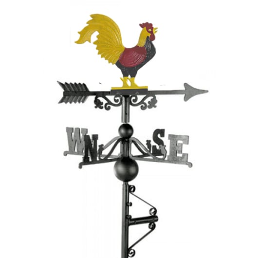 Hand Painted Cockerel Weathervane