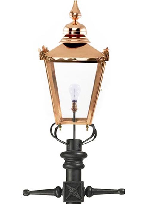 The Classic Copper Victorian Garden Lamp Post In 3.22 Metres