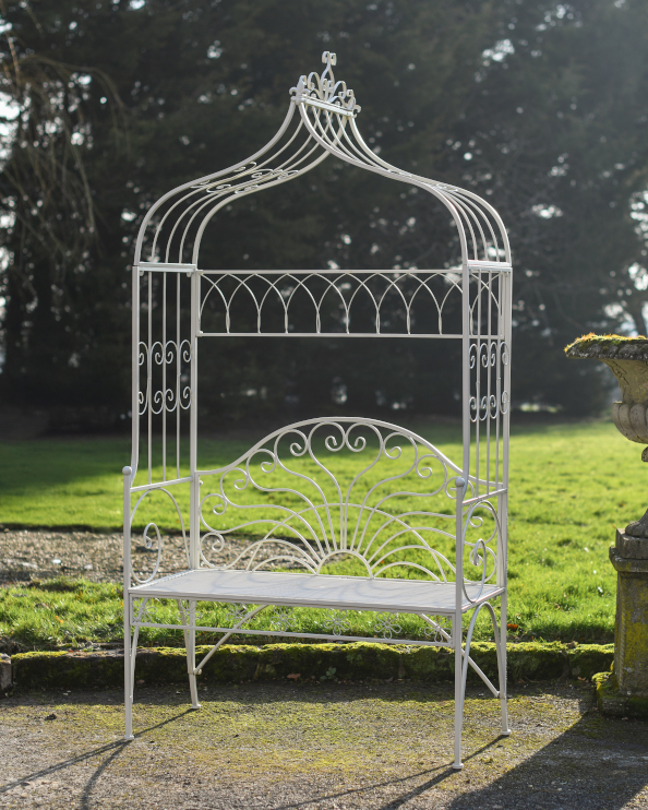 The French Cream 'Christina' Arbour Garden Bench