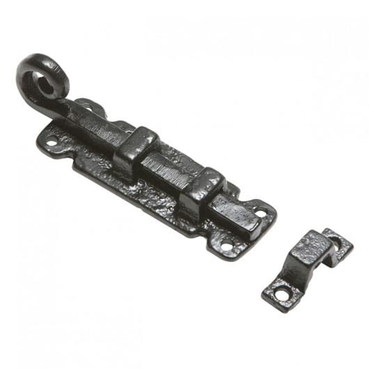 The Forge Traditional Style Scroll Iron Door Bolt