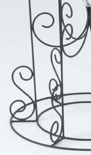 The 'Barbera' Glass & Bottle Holder In Black