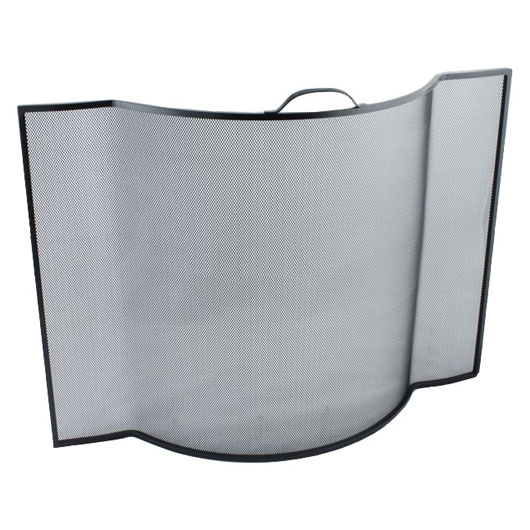 The 'Henley Cross' Curved Contemporary Fire Guard