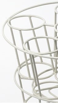 The 'Moscato' Deluxe Glass & Bottle Rack In Cream