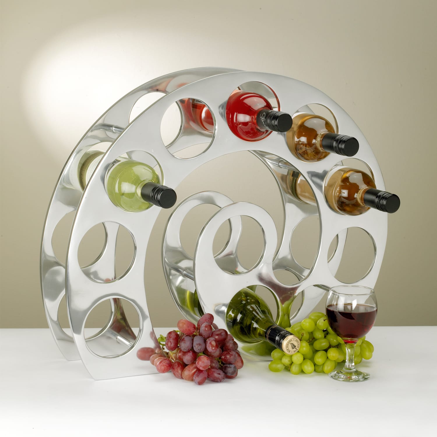 The Water Mill Wine Rack In Aluminium