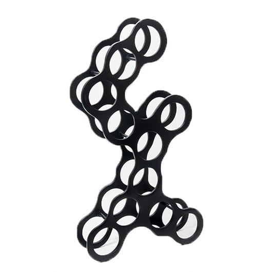 The Kew Garden Contemporary Bottle Holder In Black