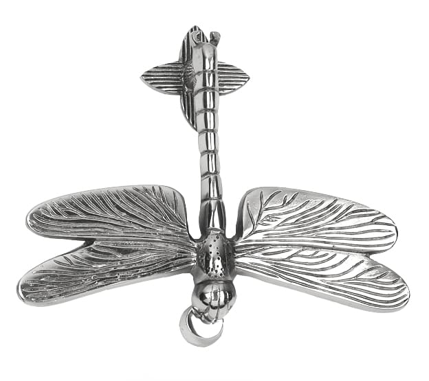 Dragon Fly Door Knocker In Bright Chrome