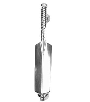 Cricket Bat Door Knocker In Bright Chrome