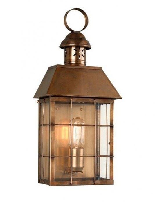 Baynes Court Wall Lantern In Antique Brass