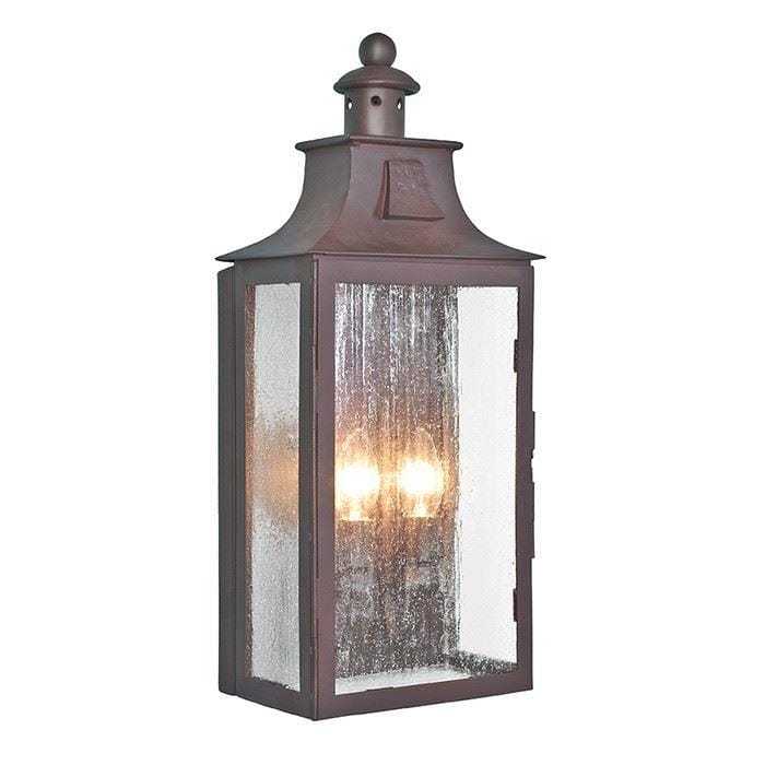 “Hulmcroft” Wrought Iron Twin Bulb Wall Lantern