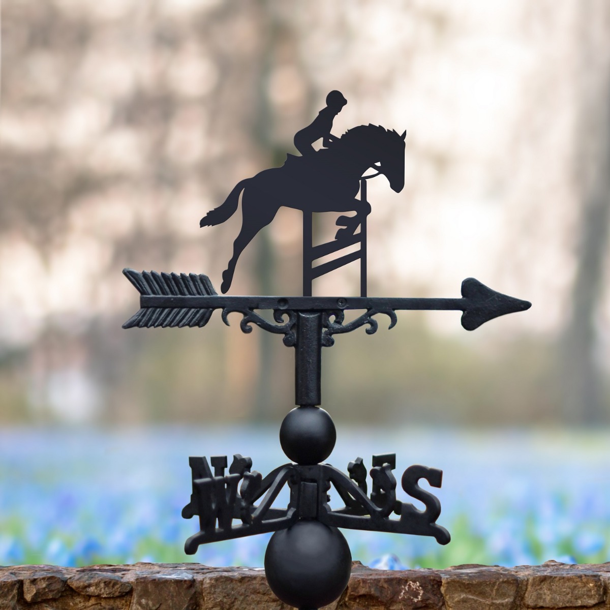 The Forge Show Jumping Horse Iron Weathervane