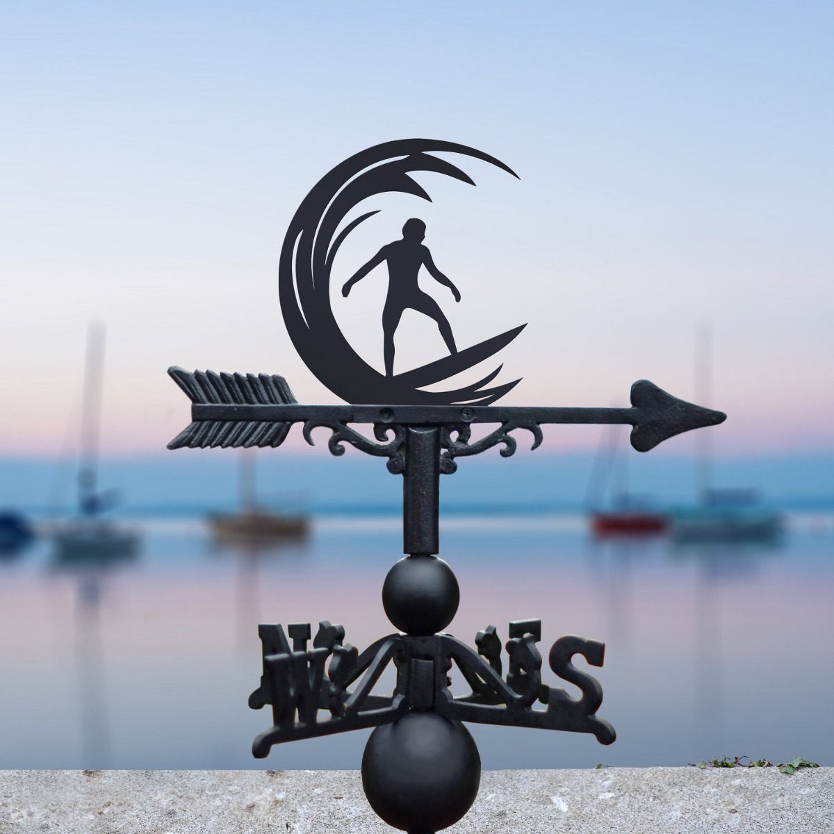 The Forge Surfing Iron Weathervane