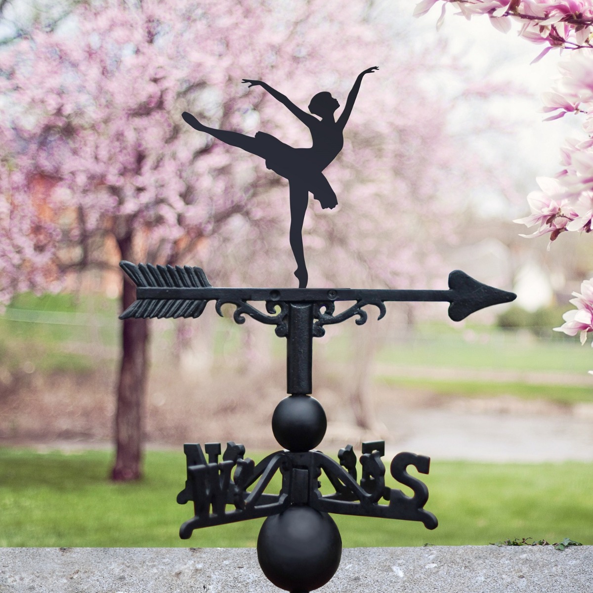 The Forge Ballerina Iron Weathervane