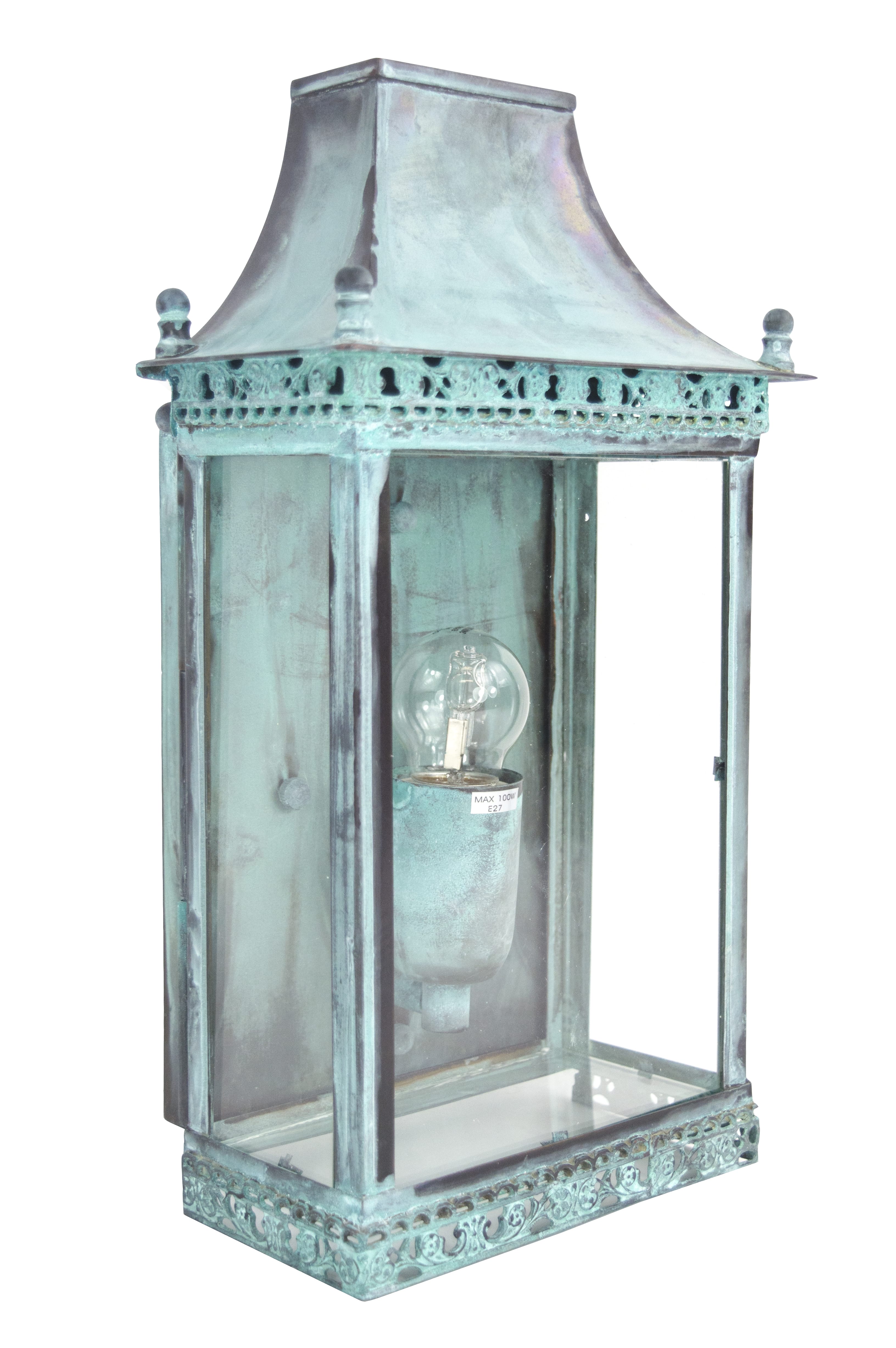 Regents Park Wall Lantern In Verdigris