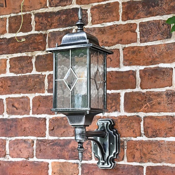 "Charleston Court" Brushed Silver Wall Light