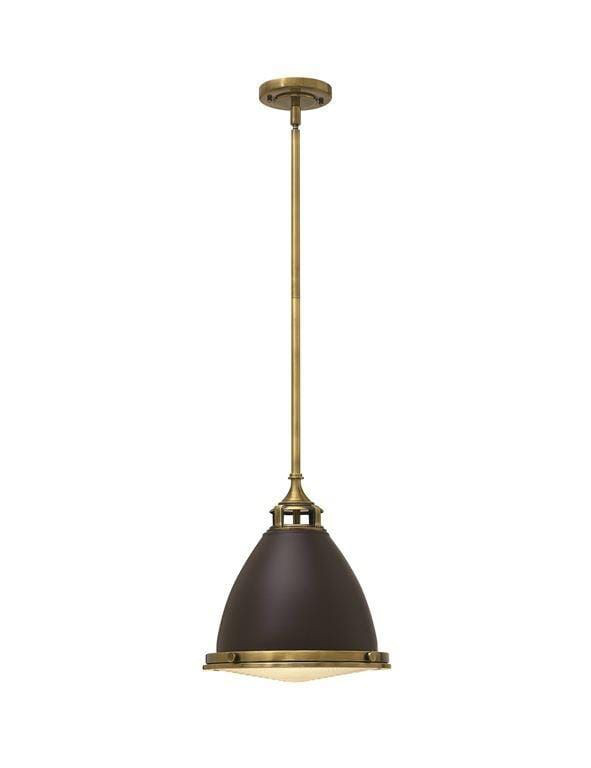 Amelia  Medium Pendant With Buckeye Bronze Finish