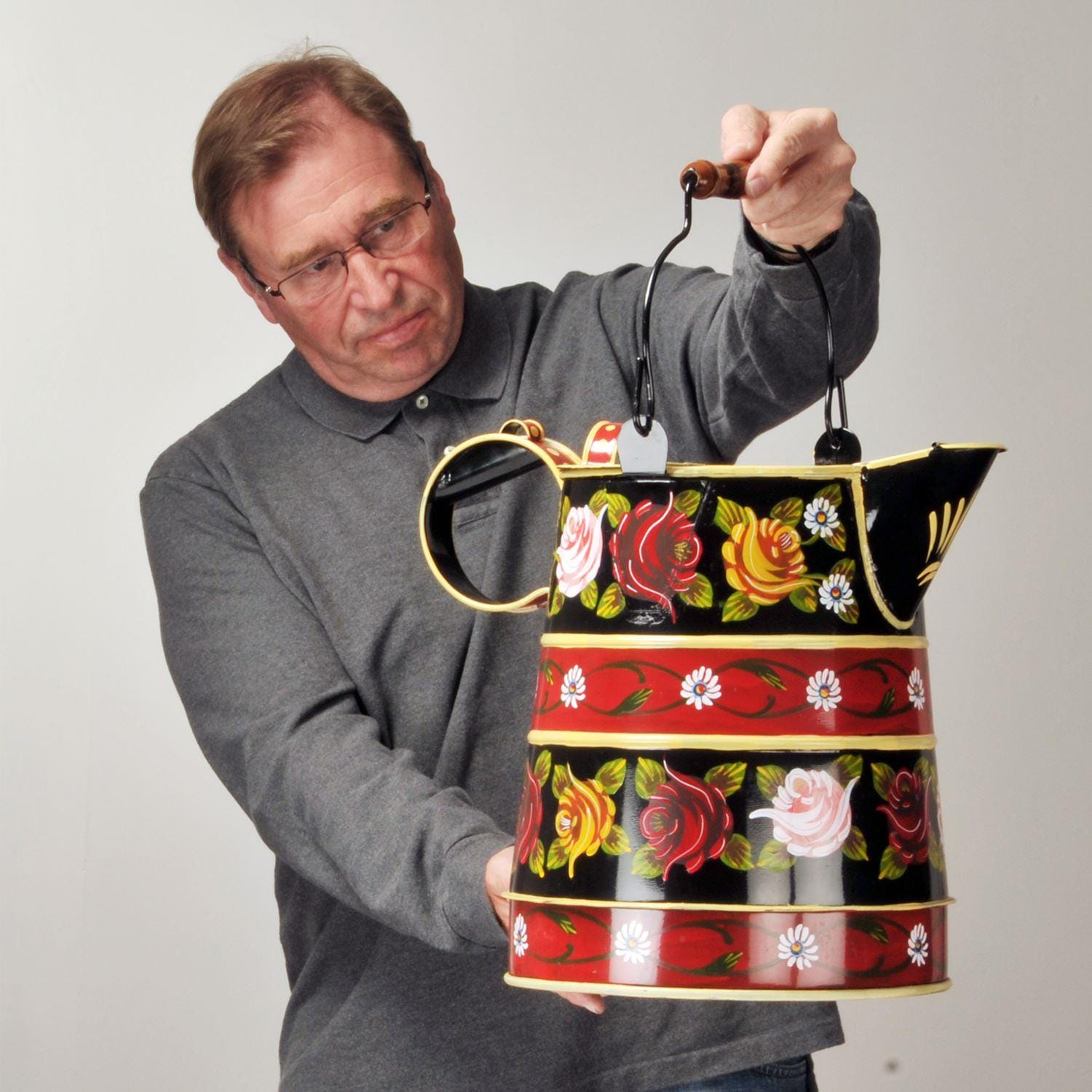 Large Traditional Watercan In Black