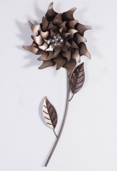 "Peony Perfection" Flower Wall Decoration Curved Right