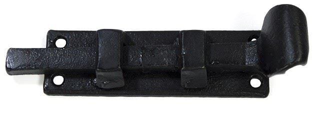 The Forge 4" "Wrekin" Black Iron Door Bolt