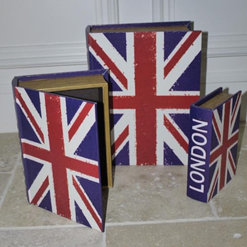 Union Jack Storage Book Box In Large