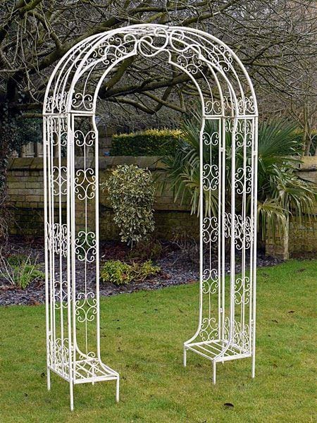 "Amelie" Garden rose arch and seat