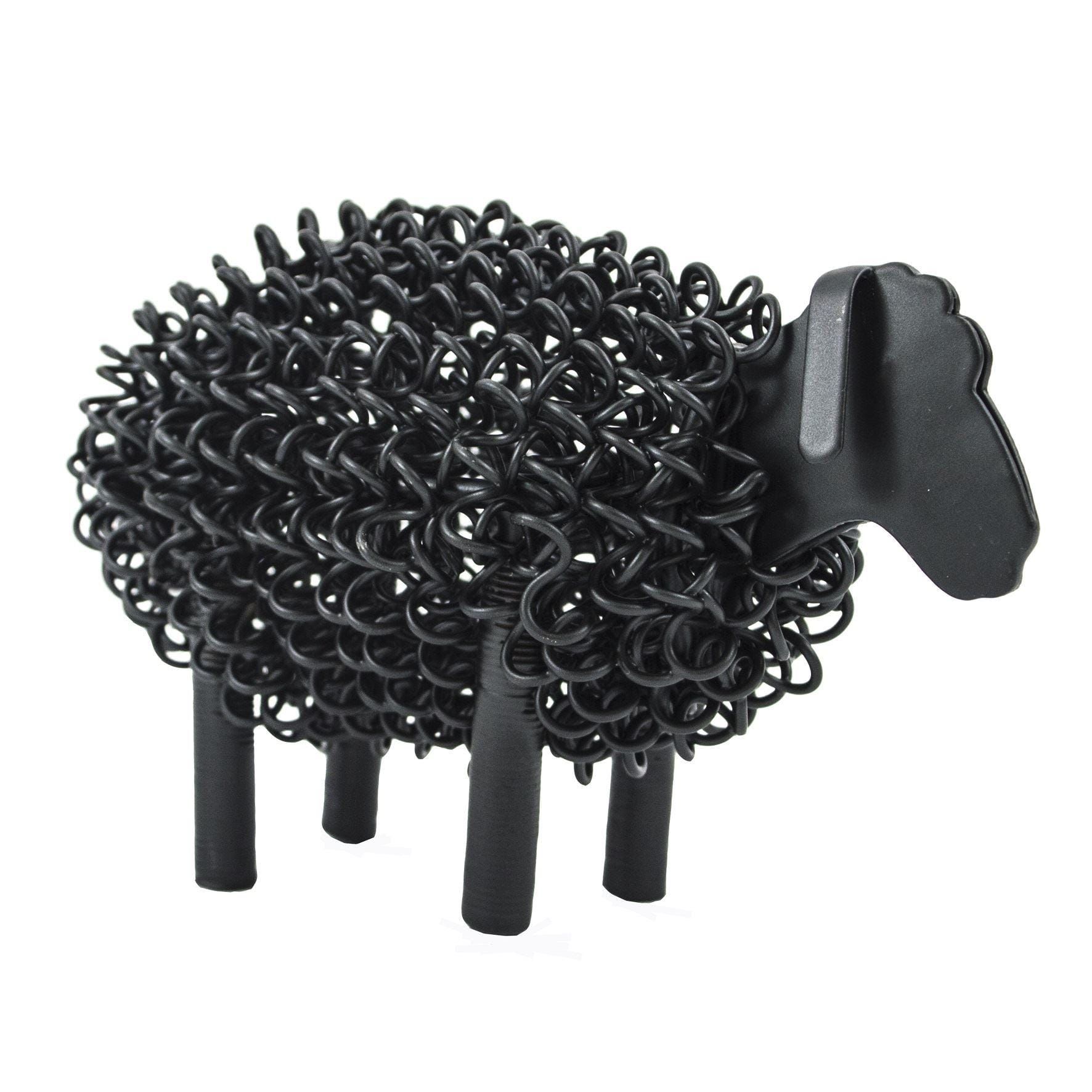 Twisted Wire Sheep in Black Finish