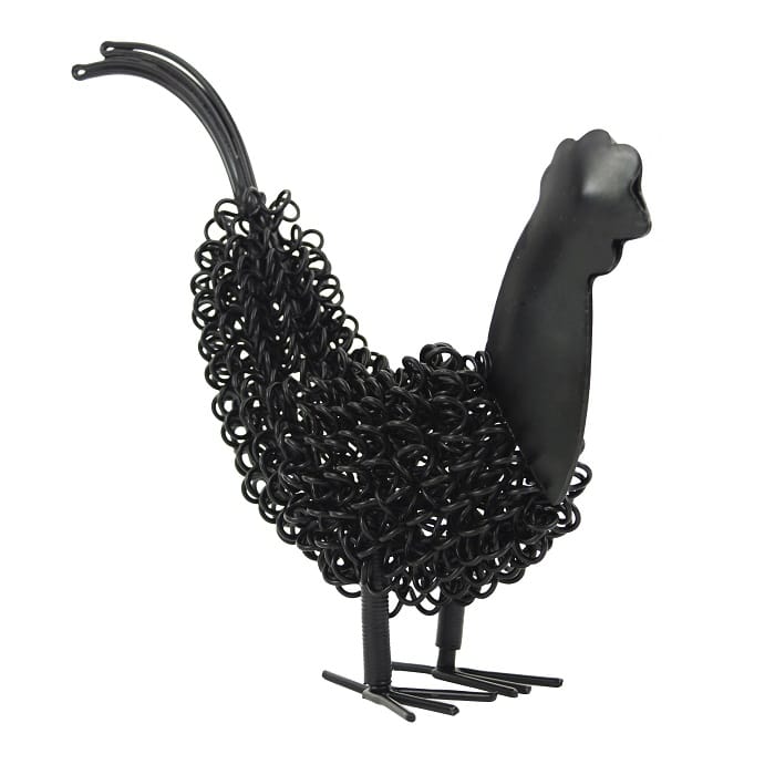 Twisted Wire "Roland" Rooster in Black