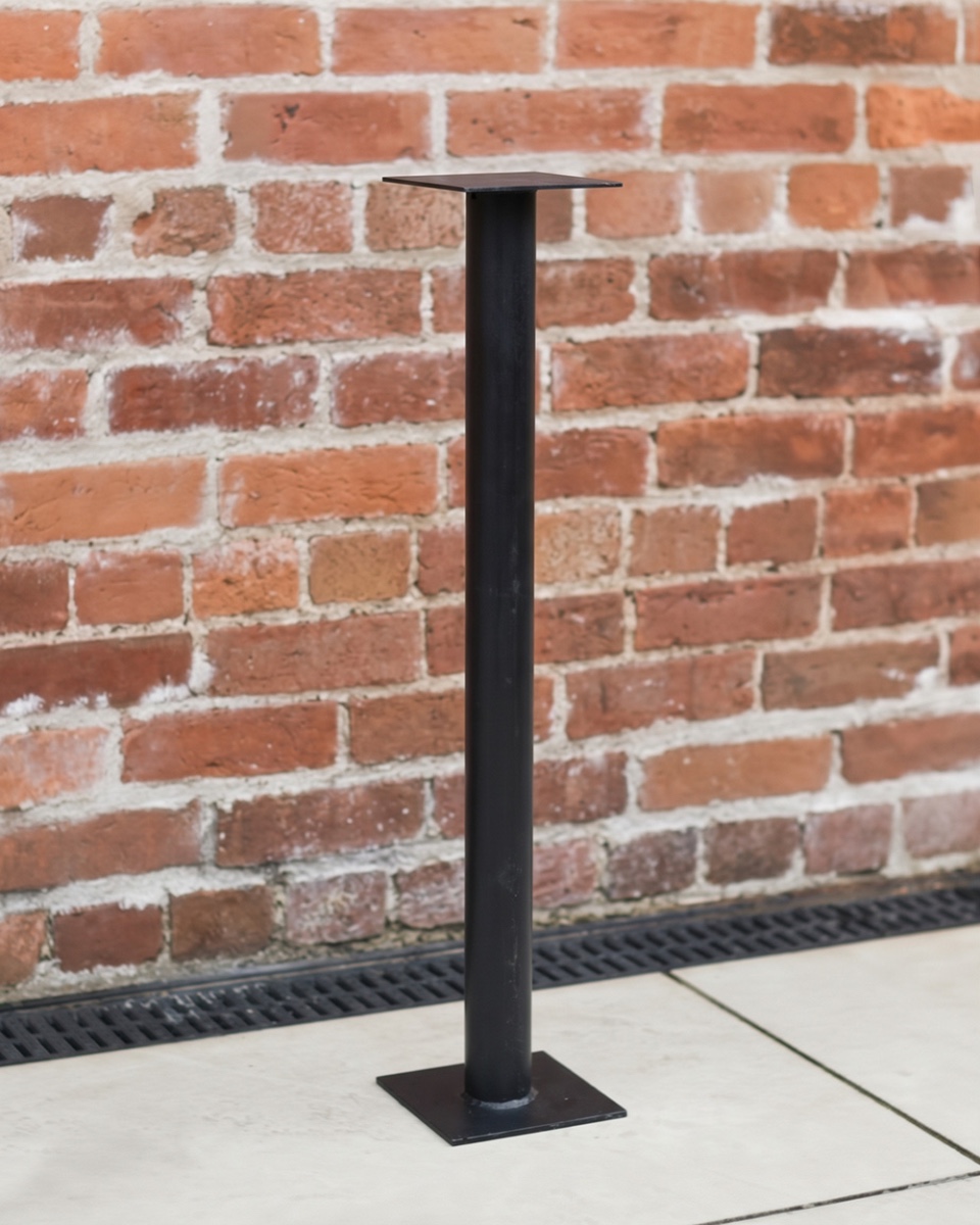 Black Simplistic Post Box Column