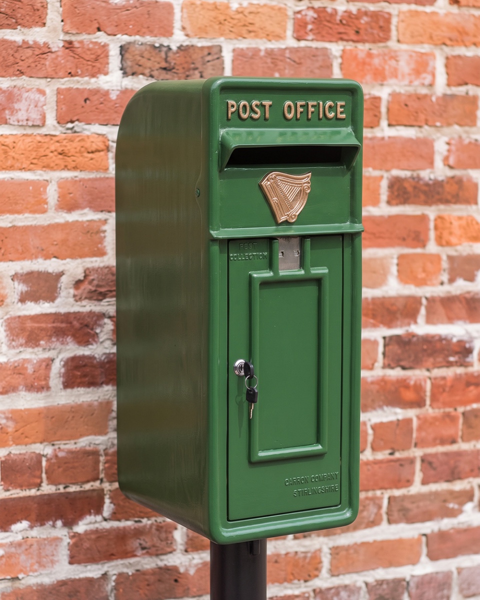 Irish Harp Post and Parcel Box