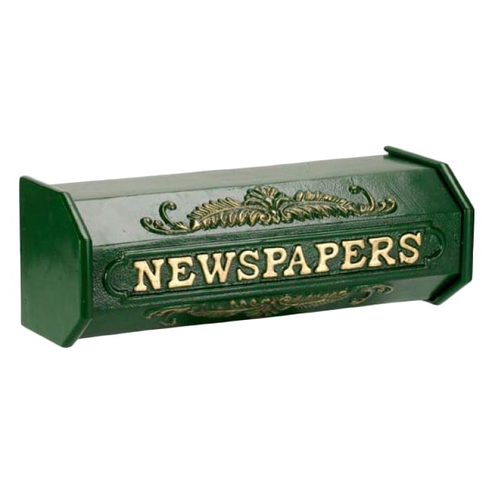 "Times Past" Green Victorian Newspaper Box