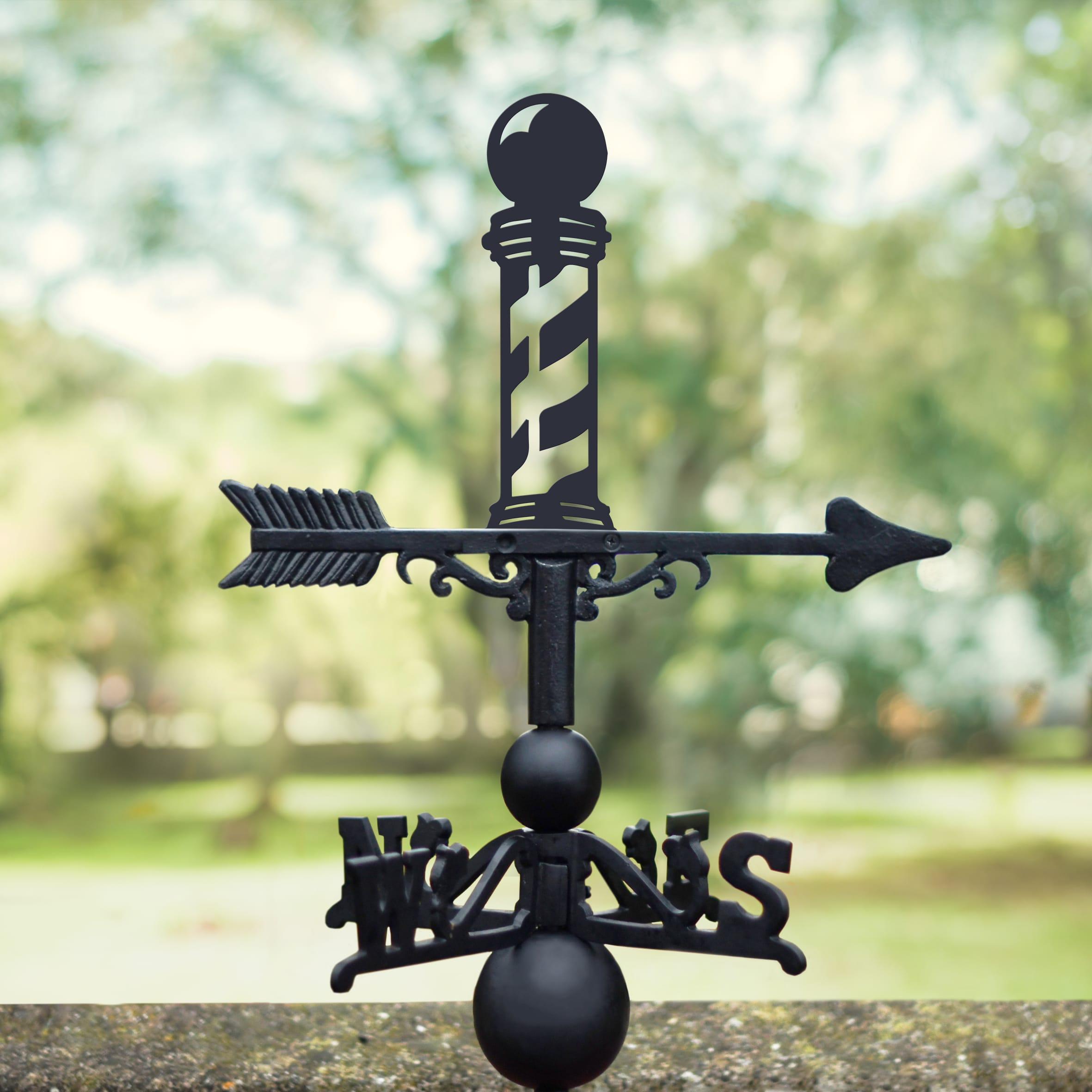 The Forge Barber's Iron Weathervane