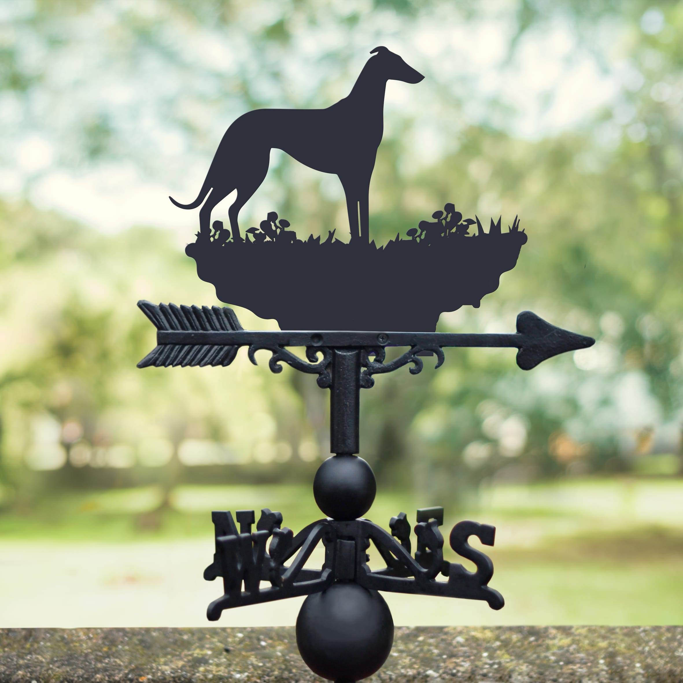 The Forge Greyhound Iron Weathervane