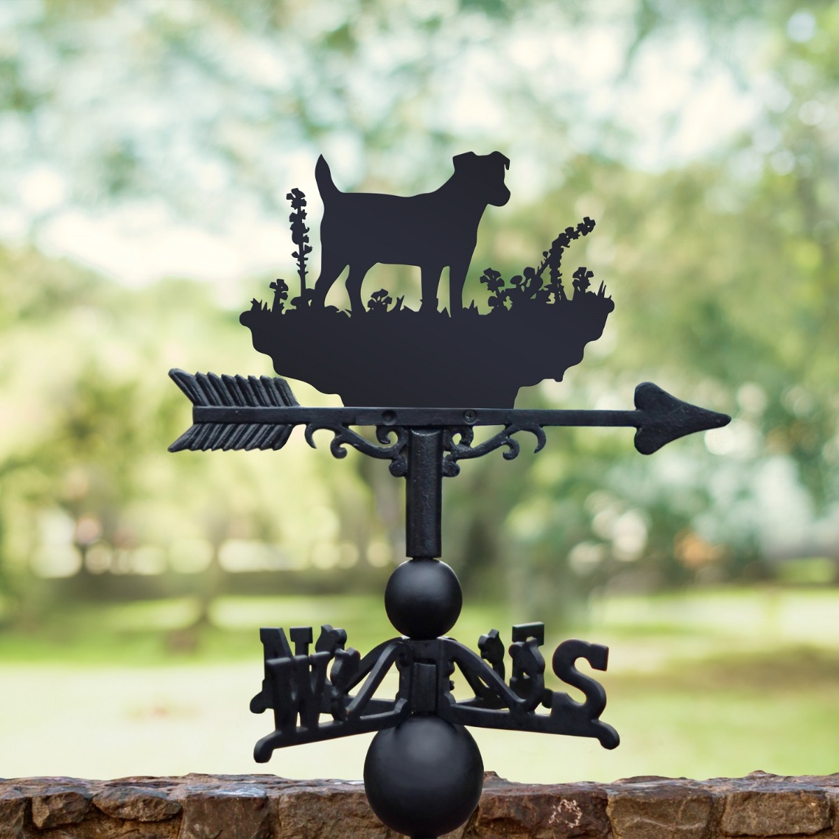 Cast Iron & Steel Jack Russell Weathervane