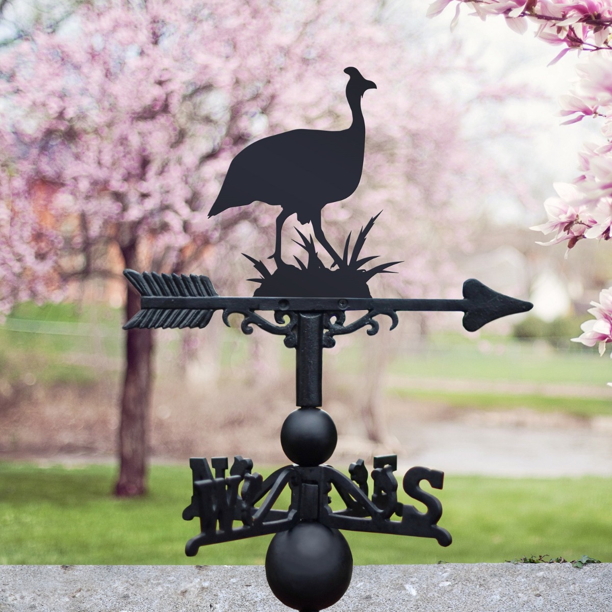 The Forge Guinea Fowl Iron Weathervane