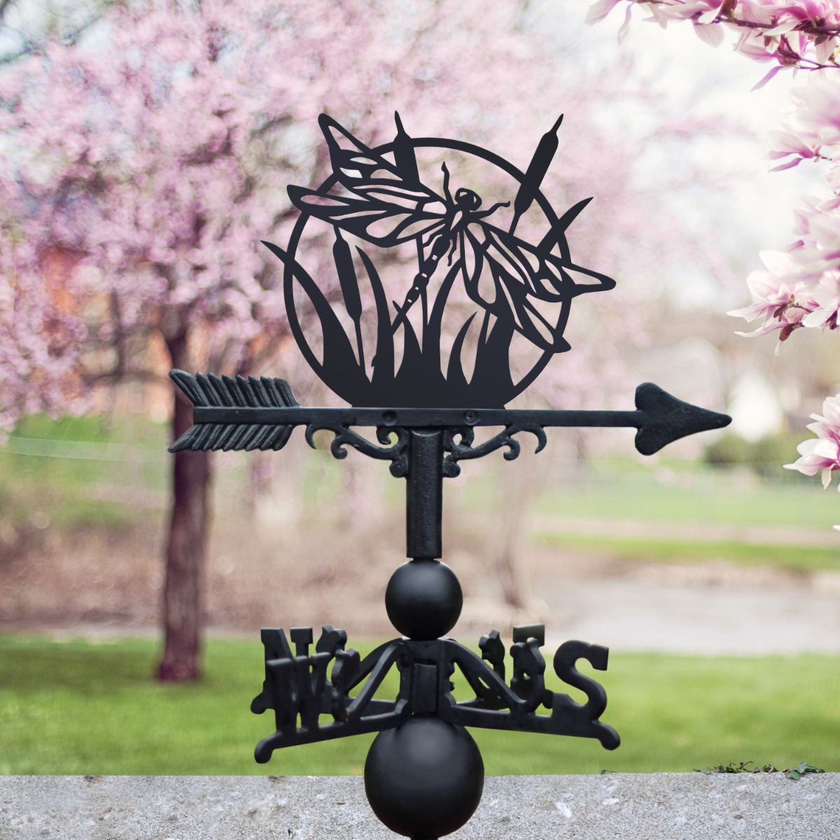 The Forge Dragonfly Iron Weathervane