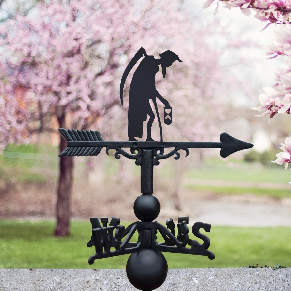 The Forge Old Father Time Iron Weathervane
