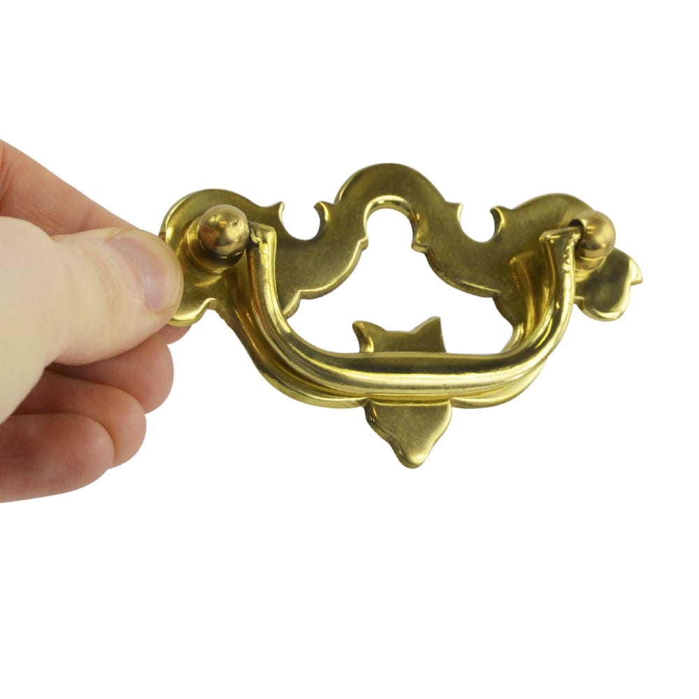 Polished Brass Gothic Cabinet Handle