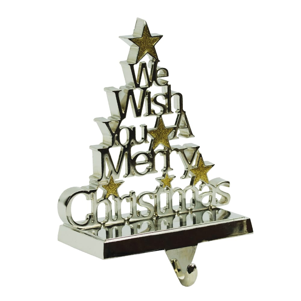 'Wishing You A Merry Christmas' Stocking Holder