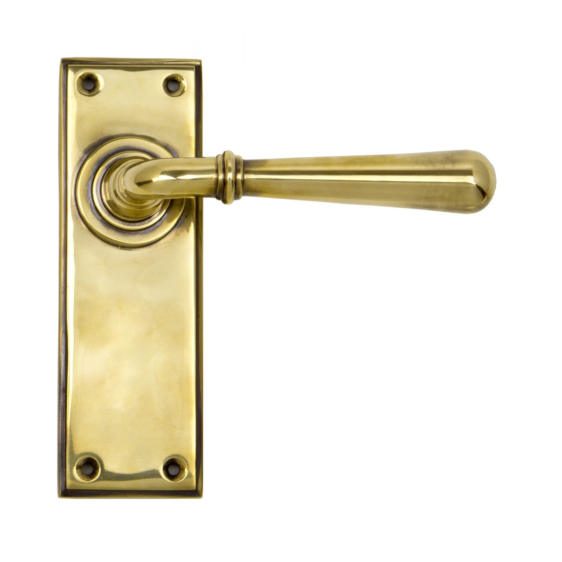 Antique Brass Sprung Lever Handles