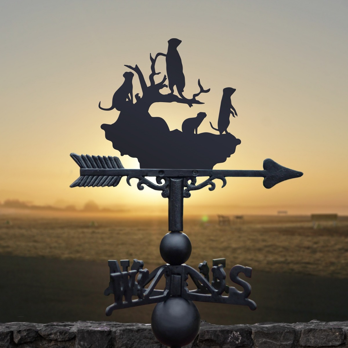 Meerkat Iron Weathervane