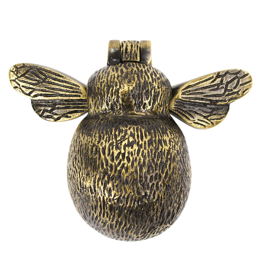 Bumblebee Door Knocker - Antique Brass